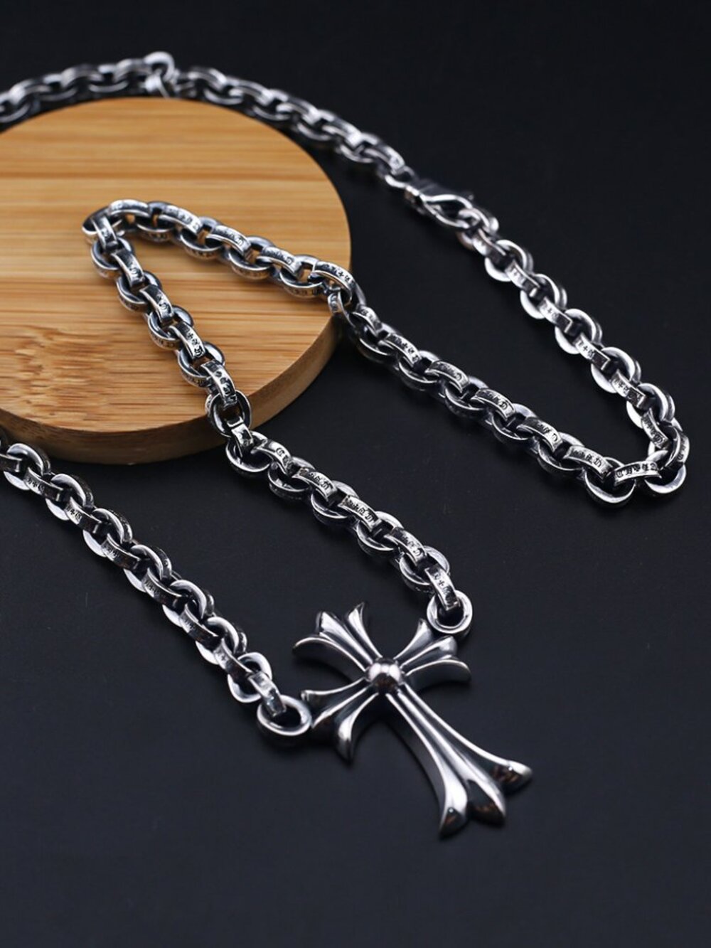 Chrome Hearts Letter-shaped cross necklace